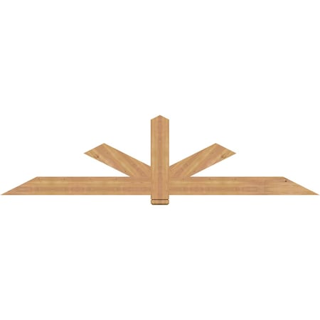 Ekena Millwork Kennewick Timber Gable Bracket, Western Red Cedar, 96"W x 24"H x 1 1/2"D x 5 1/2"F, 6/12 Pitch GBW096X24X0206KEN00SWR